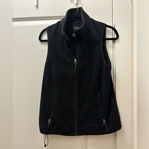 L.L. Bean Black Fleece Vest